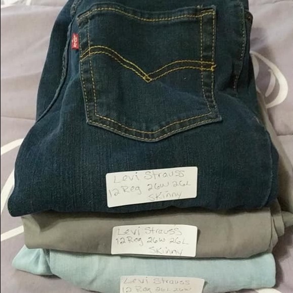 Lot of 3 Levi’s 26x26 Jeans | Boys Size 12 - Picture 2 of 2